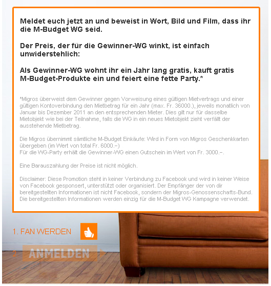 Ein Jahr lang gratis wohnen